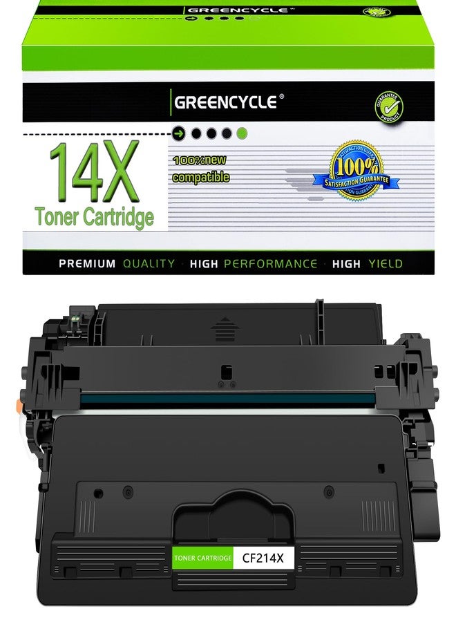greencycle Compatible Toner Cartridge Replacement for HP 14X CF214X Work with Laser Jet Pro MFP M712 M712dn M712xh MFP M725 M725dn M725f Series Printer (Black, 1-Pack) - Image 1